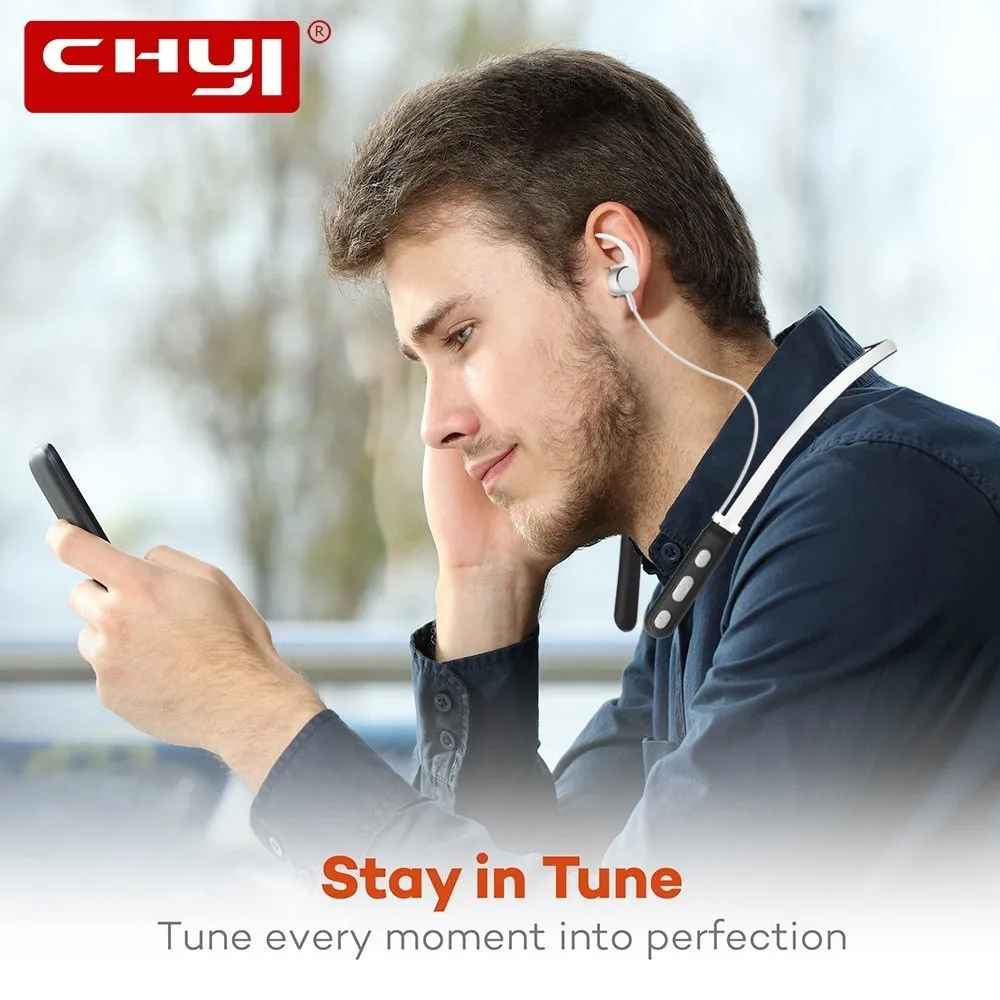 Беспроводные Bluetooth 4 2 наушники спортивные дизайн стерео регулятор громкости