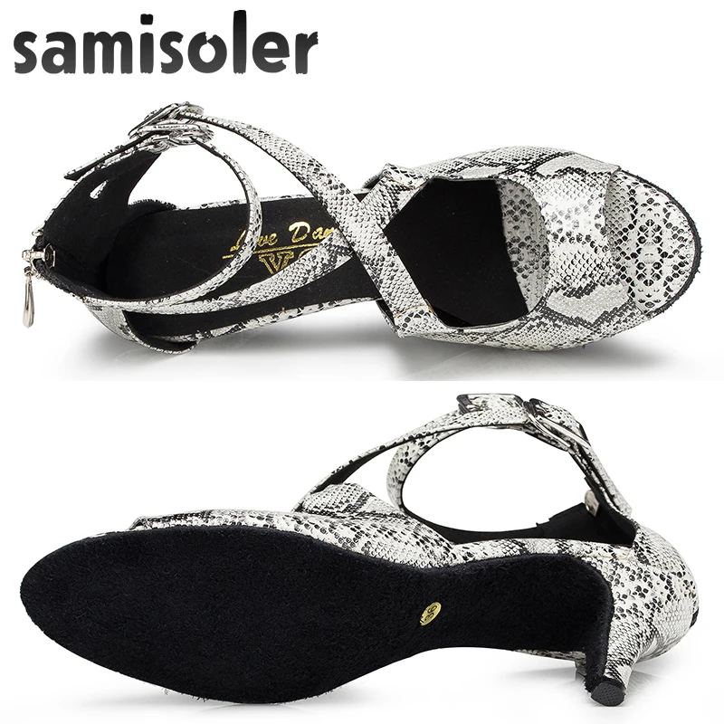 Samisoler dance shoes leather Ballroom women Fashion Salsa Women tango jazz Latin Dance Shoes Professional S | Спорт и развлечения