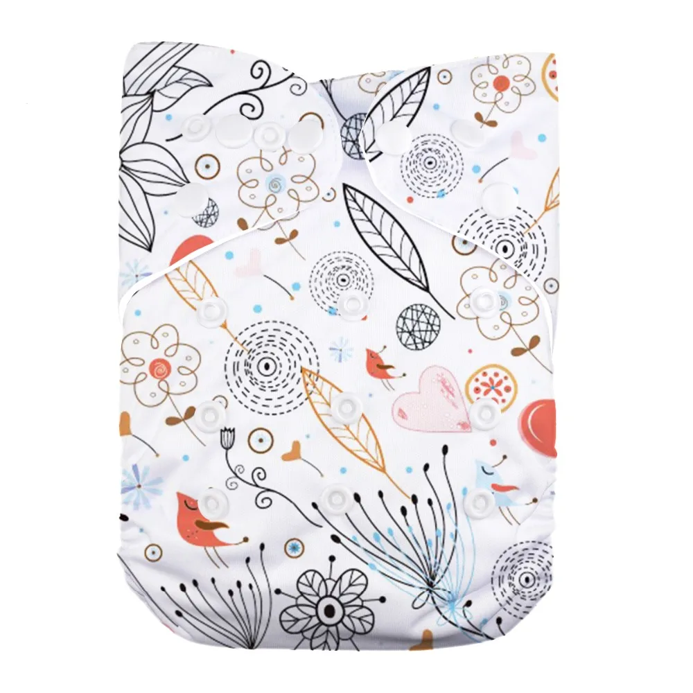 

1 PC Reusable Breathable Waterproof Lovely Baby Pocket Cloth Diaper Cover