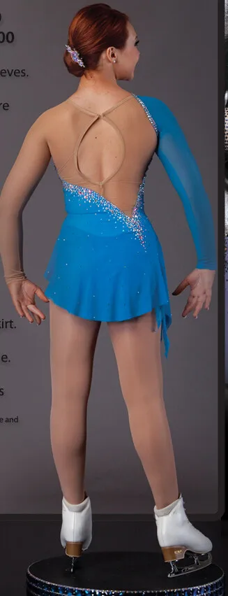 Женское платье для катания на коньках из спандекса |