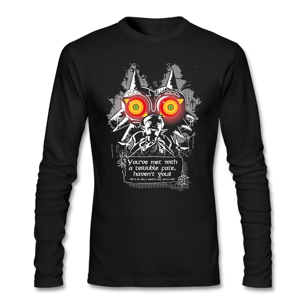 Majoras маска игры Футболка с длинным рукавом Мужская одежда футболки для всей семьи