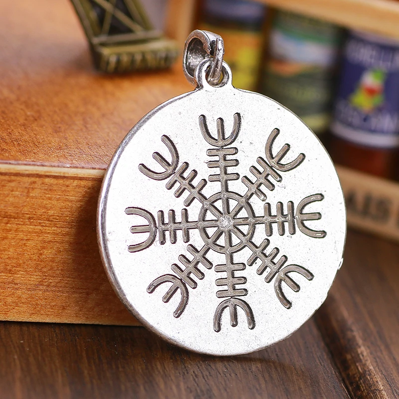 Норвежский викинг Vegvisir подвеска с компасом Butterfly Totem рунный круг Talisman