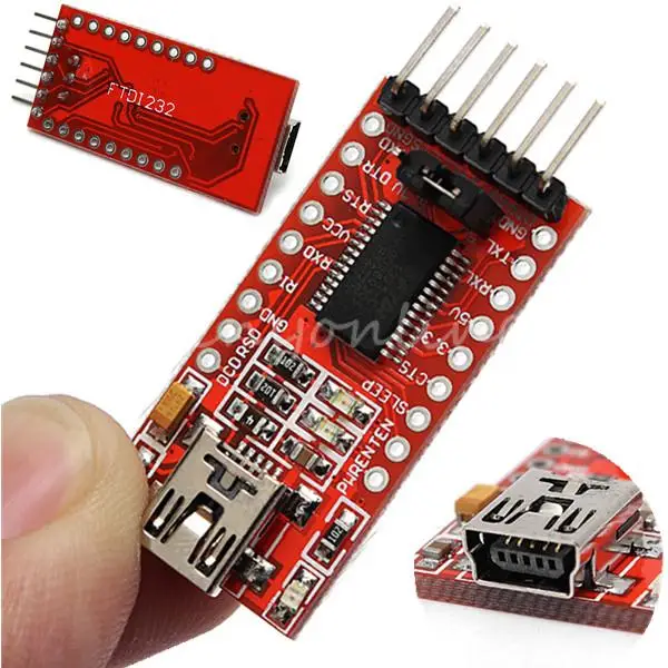 CLAITE оптовая продажа для Arduino FTDI USB к TTL последовательный конвертер адаптер модуль 3