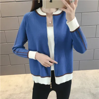 2018 Autumn Winter Fashion Women Long Sleeve Loose Knitting Cardigan Sweater Knitted Female Coat High Quality |
