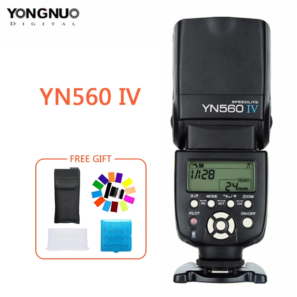 Yongnuo YN560 IV YN 560 Master Slave Радио вспышка со встроенным радио триггером для камеры Canon