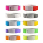 Браслеты Tyvek, 34 дюйма, однотонные, с номерами серий, браслеты для вечевечерние, 500 штук