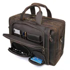 Винтажные Кожаные Сумки Crazy Horse, мужские сумки-тоут, портфель, мужские Офисные Сумки, повседневные мужские сумки-мессенджеры, мужские сумки на плечо