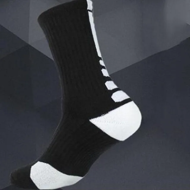 New High Quality Men Elite Running Socks Men Basketball Cycling Socks Compression Socks Cotton Towel Bottom Men's socks - Цвет: Style 1