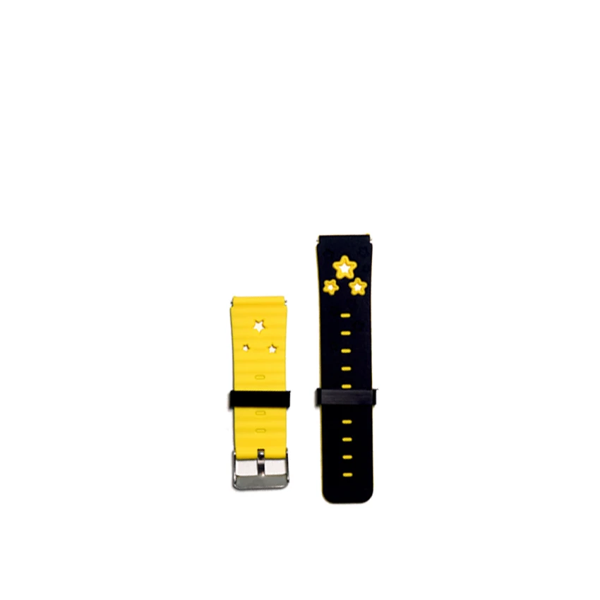 Yellow-Black-Star Gps Смарт часы для детей Chlidren часы полосы для Q42 Q528 Q02 - Цвет: Yellow-Black-Star