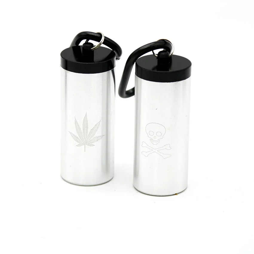 Высококачественный ящик для хранения таблеток с цепочкой ключей серебристая