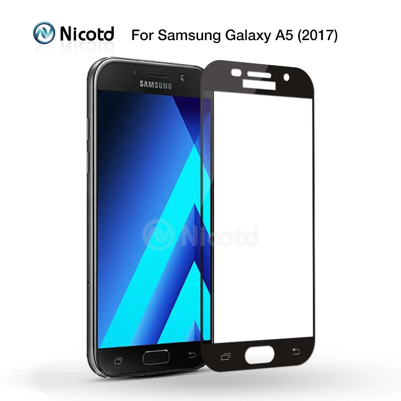Для samsung J5 J7 J3 EU полное покрытие из закаленного стекла для samsung Galaxy A3 A5 A7 защита экрана j730 j530 EU