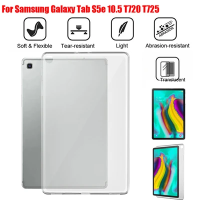 10.5 inch T720 T725 Задняя крышка для планшета для Samsung Galaxy Tab S5e T720 T725/Tab A SM-T510/515 Tab A P205/P200 TPU гель кремний чехол s30 - Цвет: 10.5 inch T720 T725
