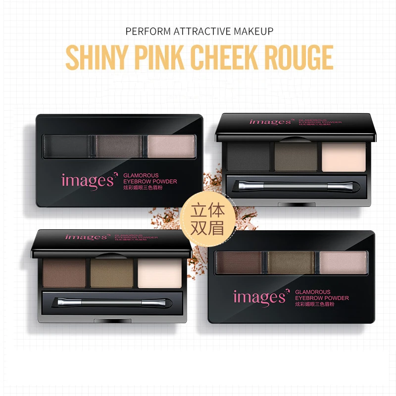 3 цвета профессиональный бронзатор для лица тени хайлайтер пудра палитра