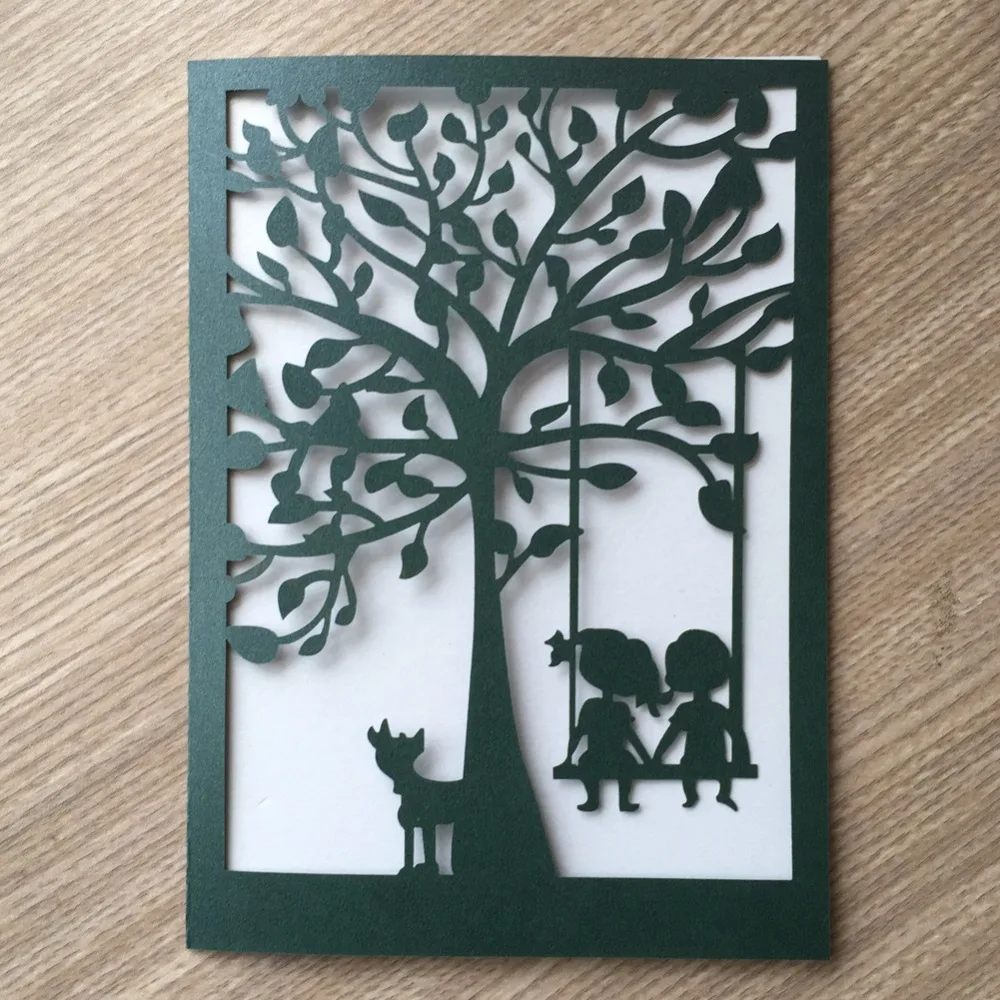 Пригласительная открытка золотого цвета 12 шт. бесплатная доставка и печать