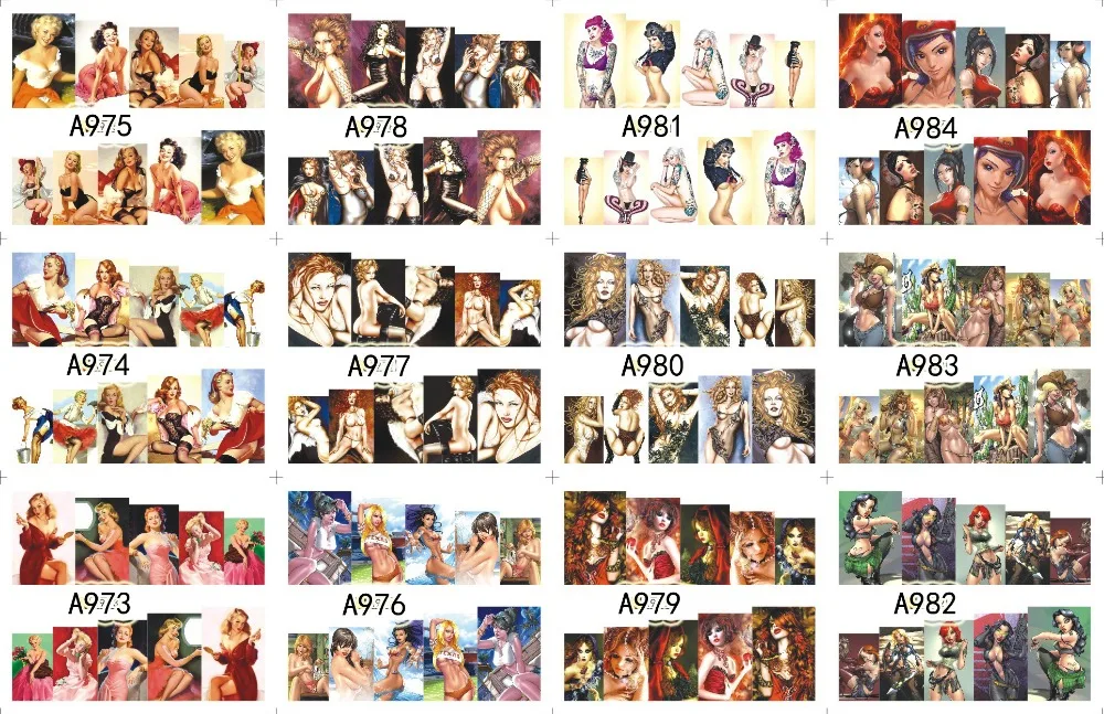 12 упак./лот Переводные картинки для ногтей наклейки слайдер тату полное покрытие