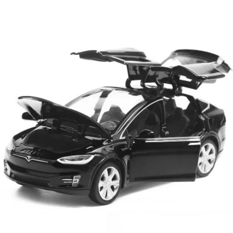 Новый 1:32 Tesla модель X сплава автомобиля модельные листы и игрушечные машинки