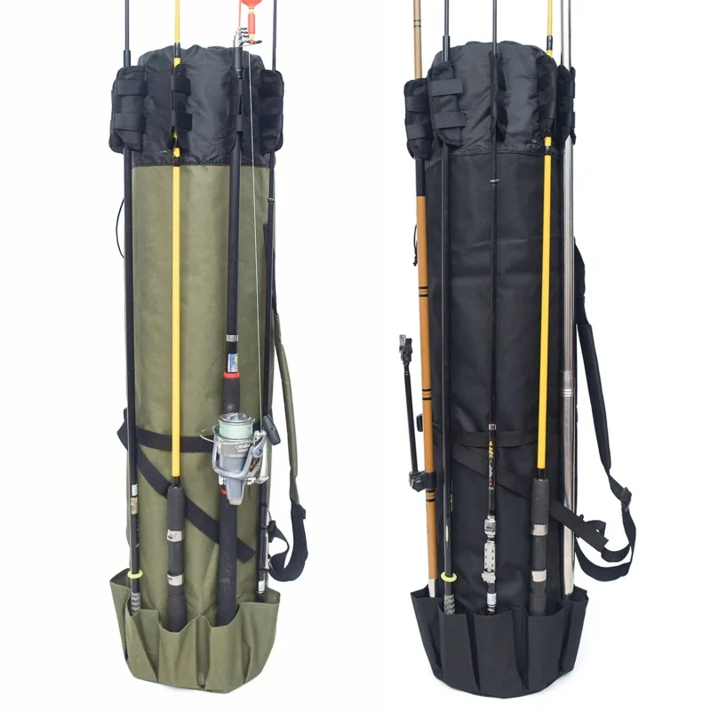 

Fishing Rod bag Carrier Fishing Reel Organizer Pole Storage Bag for Fishing and Traveling case Max 5 fishing rods