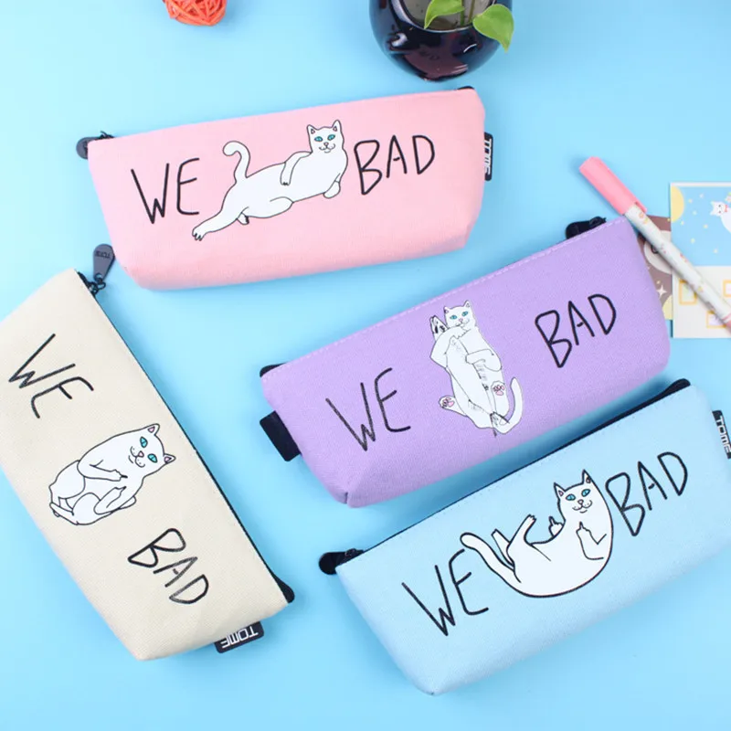 Чехол карандаш для кошки холст kalem kutusu Kawai trousse scolaire stylo чехол ручка милый пенал