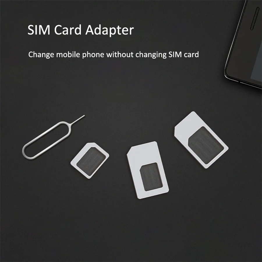 Olaudem SIM карты адаптер для iphone Xiaomi 4 в 1 адаптеры sim карт Nano Micro Стандартный