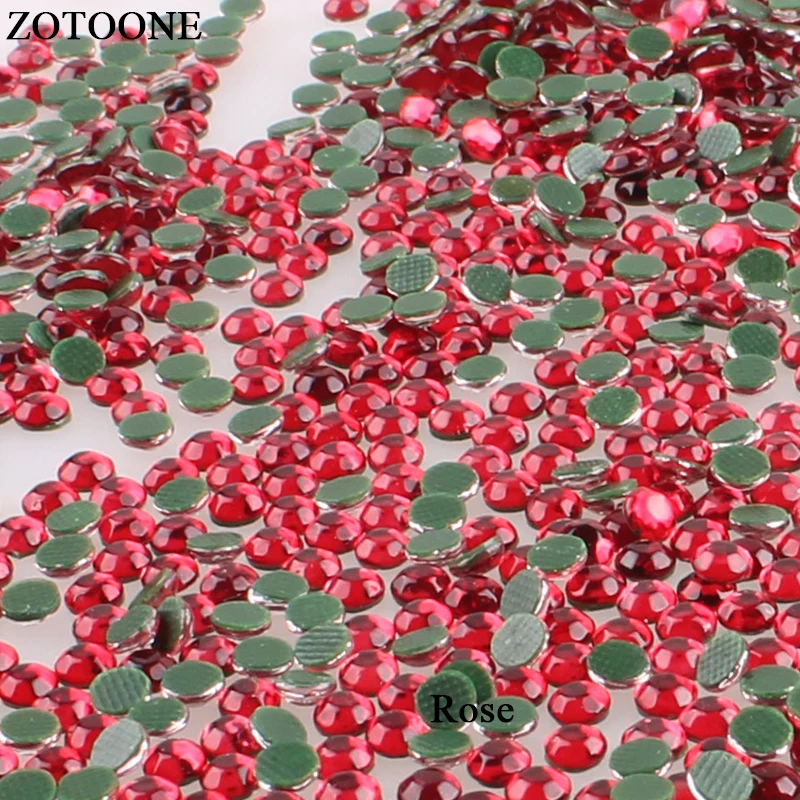ZOTOONE Роза Горячая фиксация с помощью смолы украшением в виде кристаллов Стразы