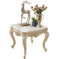 european style sofa side table idyllic small square coffee table living room simple mini marble corner square carved side table