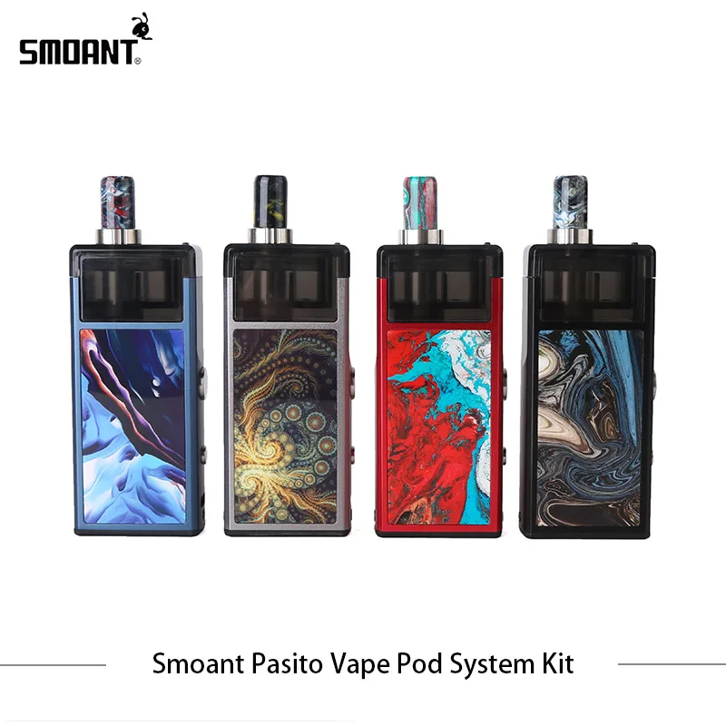 5 шт./лот Smoant Pasito Pod Kit 1100 мАч батарея с 3 мл сетки/Ni 80 катушки заправка сверху