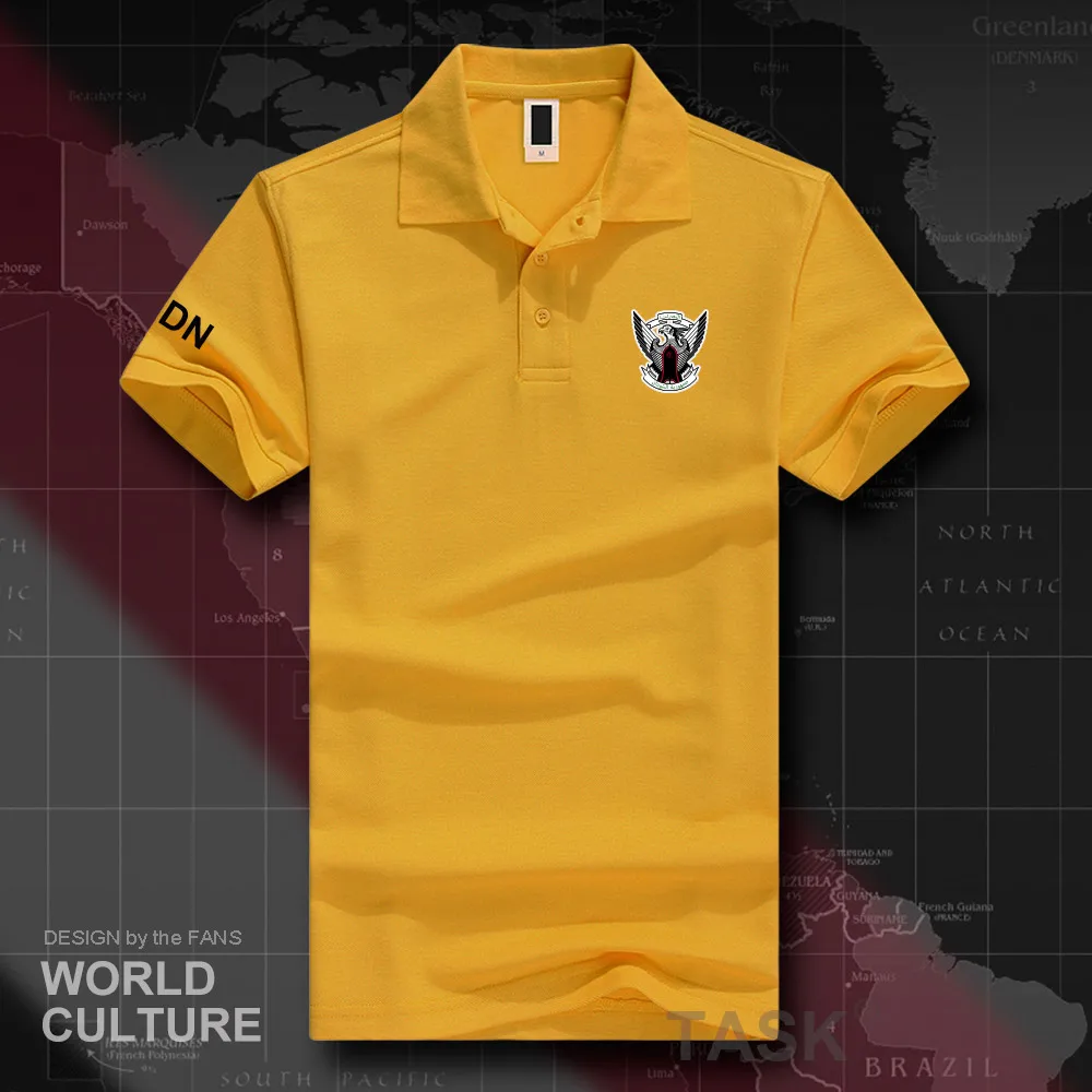 Северный Судан суданский SDN мусульманские рубашки поло мужские с коротким