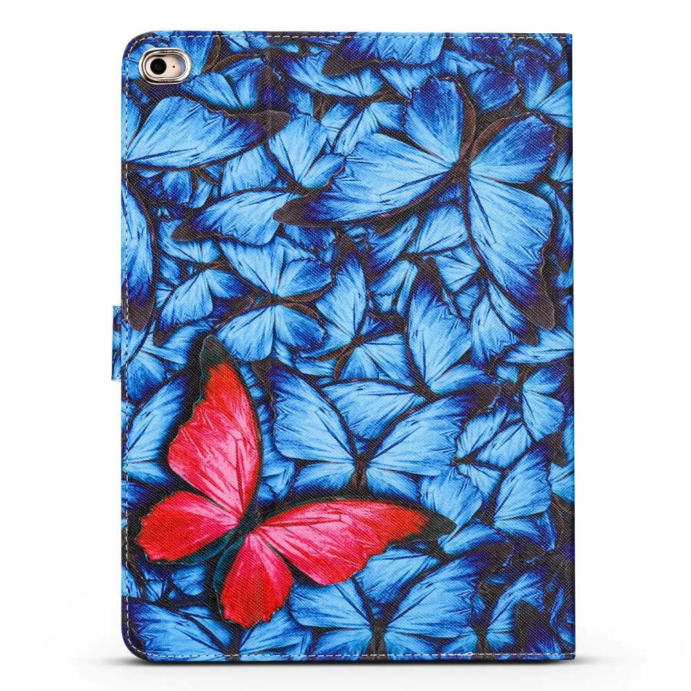 Чехол из искусственной кожи с синей бабочкой и подставкой для iPad Air 2 3 4 Mini 1 3|ipad mini