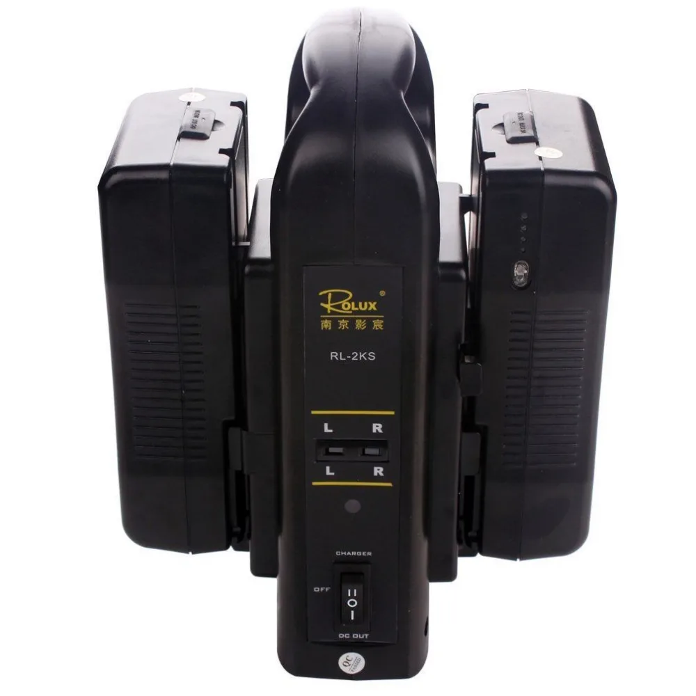 2 шт Rolux RL-130S 130Wh для sony V-mount литий-ионная батарея + RL-2KS 2-канальное зарядное