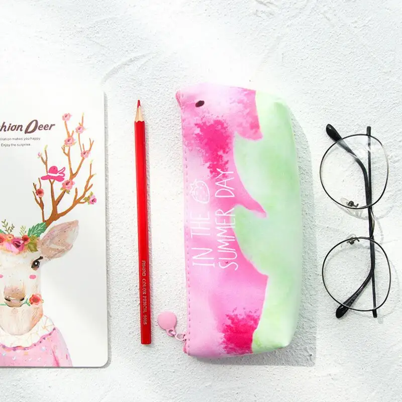 Милый силиконовый пенал для карандашей с клубникой органайзер хранения