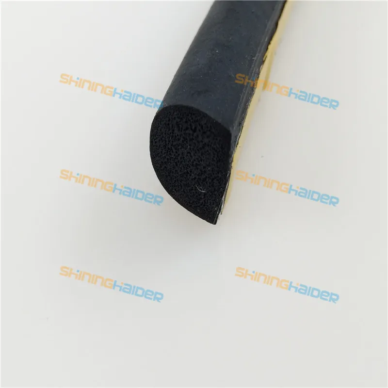 Thickness 5mm 7mm 8mm 10mm 12mm 15 self-adhered semicircle EPDM foaming sealing strip half-round | Обустройство дома
