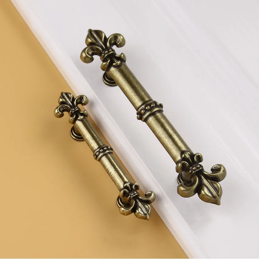 Ручки для мебели в стиле ретро rusic бронзовые дверные ручки кухонного шкафа