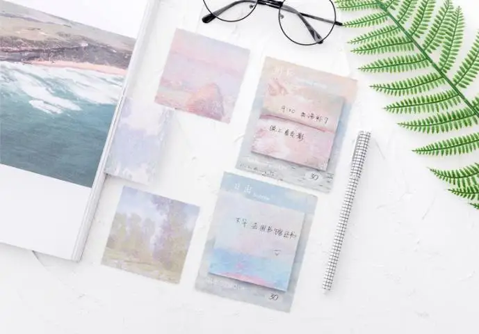 1 шт. картина маслом memo pad милые канцелярские Kawaii Наклейки-памятки студент Memo простыни Детские Роман заметки Kawaii школьные принадлежности
