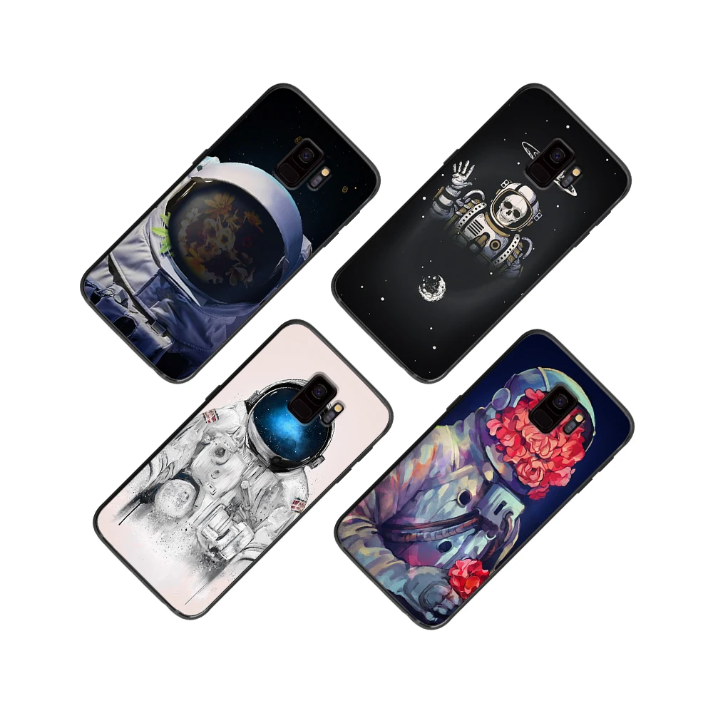 Роза астронавтов to the moon для samsung Galaxy A5 A6 A7 A8 A9 2018 2019 плюс M10 M20 M30 мягкий чехол