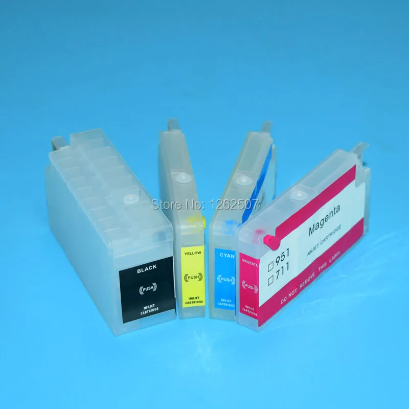 950XL 952XL 953XL 954XL 955XL 711XL многоразовый картридж без чипа для HP 7740 8710 8715 8720 8730 8740 8210 8216 8610