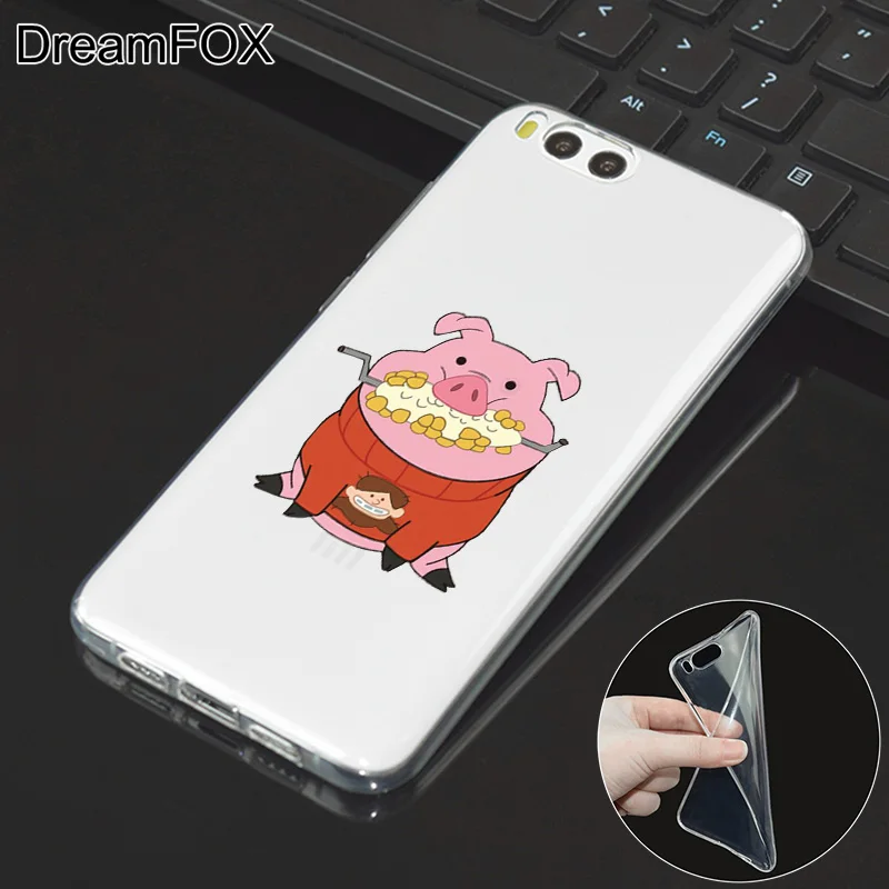 DREAMFOX L507 Мягкий силиконовый чехол из ТПУ с мультяшным аниме Свинкой для Xiaomi Redmi Note 3