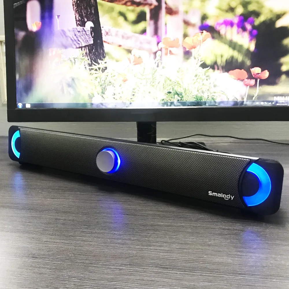 Smalody мультимедийный динамик Саундбар HIFI мощный звуковой ящик сабвуфер стерео динамик s Саундбар для ноутбука компьютера ноутбука ПК