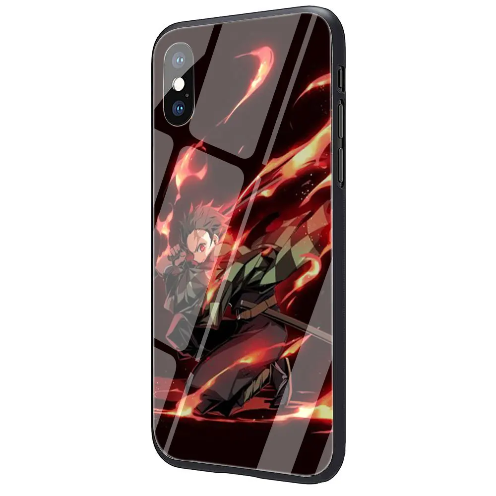 G11 Чехол для телефона из закаленного стекла Kimetsu no Yaiba, аниме, Demon Slayer для iPhone 11 Pro 6 6S Plus 7 8 Plus X XS XR XS Max - Цвет: G11