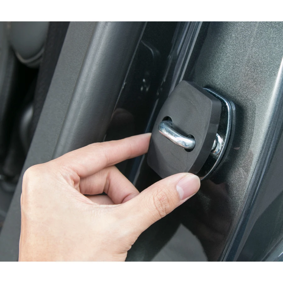 

4 шт./компл. замок двери автомобиля пряжка крышка отделка для Chevrolet Equinox 2017 + черный ABS