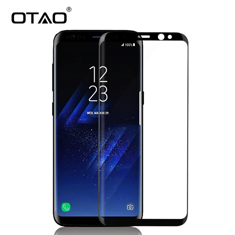 OTAO полное покрытие закаленное стекло протектор экрана для Samsung Galaxy S8 Plus S7 S6 Edge Note 8