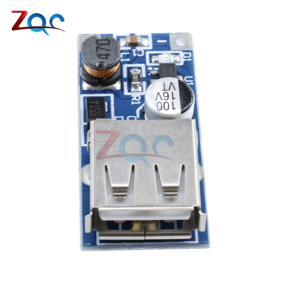 2 шт. DC-DC USB повышающий Мощность Boost модуль 0,9 V-5 V 5V 600mA PFM Управление мини мобильный усилитель сигнала