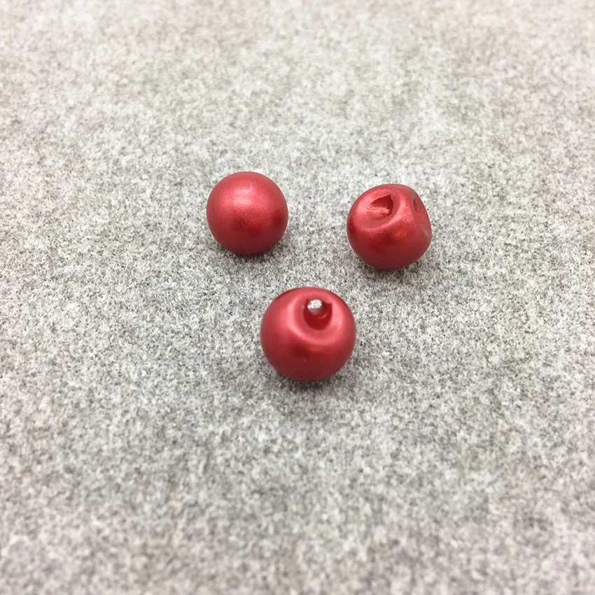 100pcs/lot 10mm Upscale circular Invisible hole Colorful pearl button Stud sewing accessory | Дом и сад