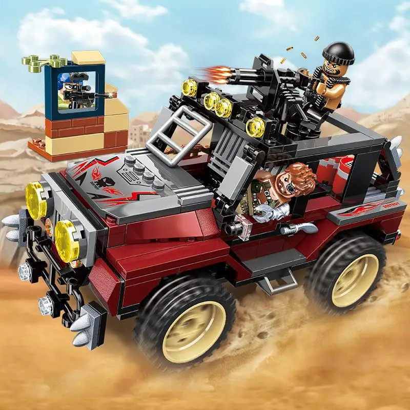 307 шт детские строительные блоки игрушки Совместимые с Legoingly city Sniper savage jeep Thunder
