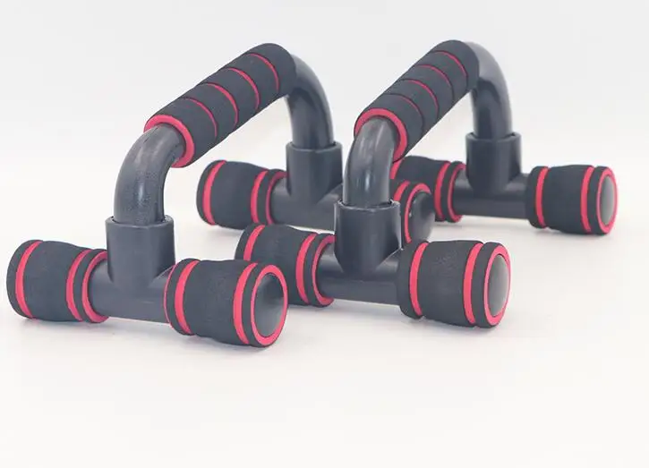 Красный 2 шт. H I-shaped отжимания фитнес оборудование для мужчин t мужчин женщин Комплексная тренировка пуш-ап стойки Бодибилдинг тренировка тренажерный зал - Цвет: Красный