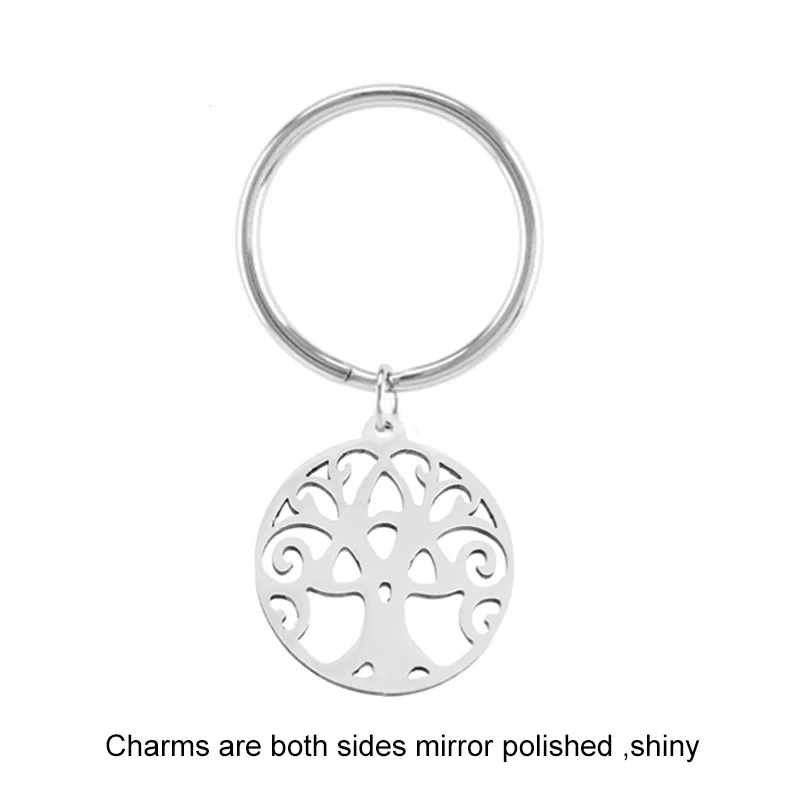 

100% Stainless Steel Tree Of Life Keychain For Women Fashion Handmade Keychain Party Gift Vintage Jewelry Dropshipping 2018 New