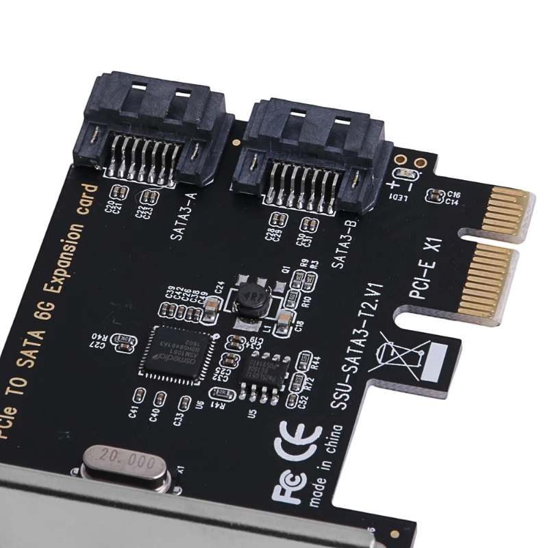 Адаптер расширения PCIe PCI Express для SATA 3 0 с 2 портами III 6G|Платы расширения| |