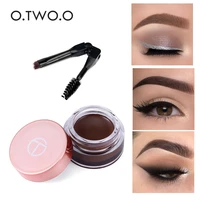o two o eyebrow gel 6 colors 3d natural brown eye brow shade make up profesional long lasting brow paint cosmetics with brush