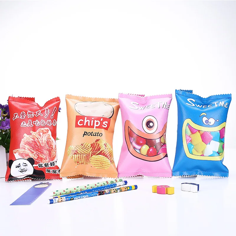 Креативная милая сумка для карандашей с чипами учеников подарки детей милые