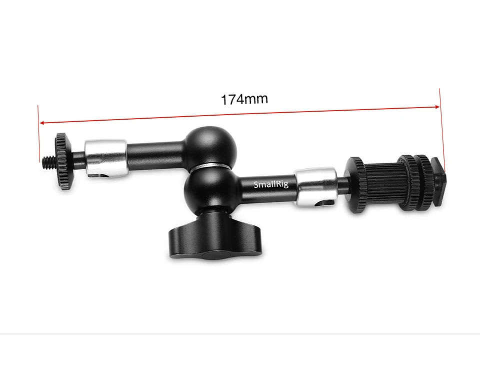 SmallRig Регулируемая фрикционная Артикуляционная магическая рукоятка " Длинная с холодным башмаком и стандартным 1/4"-20 резьбовым винтовым адаптером-1497