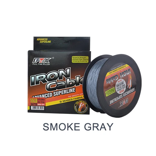 gray FTK супер 500 м 547YD леска вязальная леска 0,16 мм-0,4 мм peche a la mouche - Цвет: gray